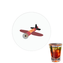 Airplane Printed Drink Topper - 1.5"