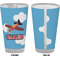 Airplane Pint Glass - Full Color - Front & Back Views