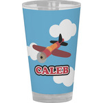 Airplane Pint Glass - Full Color (Personalized)