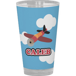 Airplane Pint Glass - Full Color (Personalized)