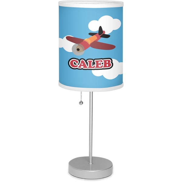 Custom Airplane Lamp with Drum Shade (Personalized)