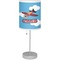 Airplane Drum Lampshade with base included