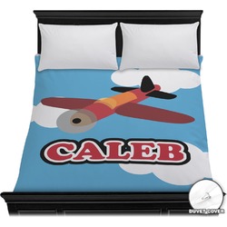 Airplane Duvet Cover - Full / Queen (Personalized)