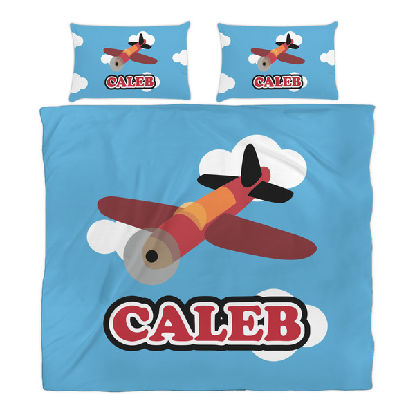 Airplane Duvet Cover Set - King - Alt Approval