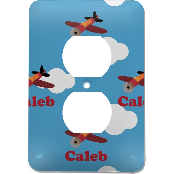 Custom Airplane Electric Outlet Plate (Personalized)