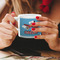 Airplane Espresso Cup - 6oz (Double Shot) LIFESTYLE (Woman hands cropped)