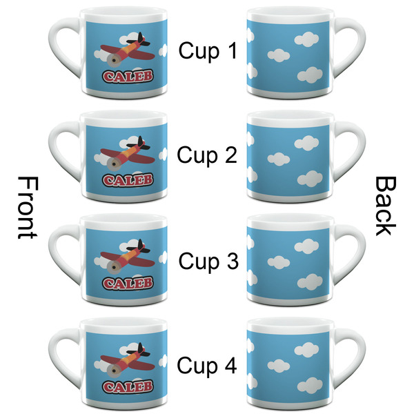 Airplane Espresso Cup - 6oz (Double Shot Set of 4) APPROVAL