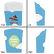 Airplane French Fry Favor Box - Front & Back View