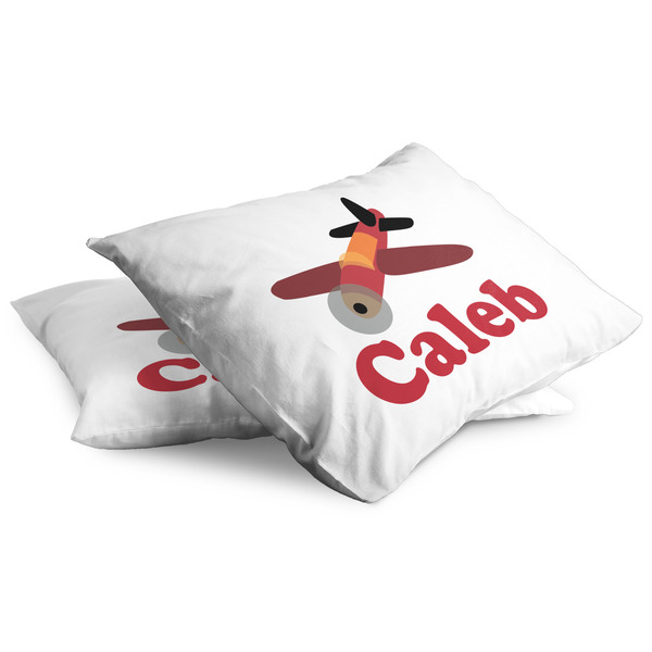 Airplane Full Pillow Case - TWO (partial print)