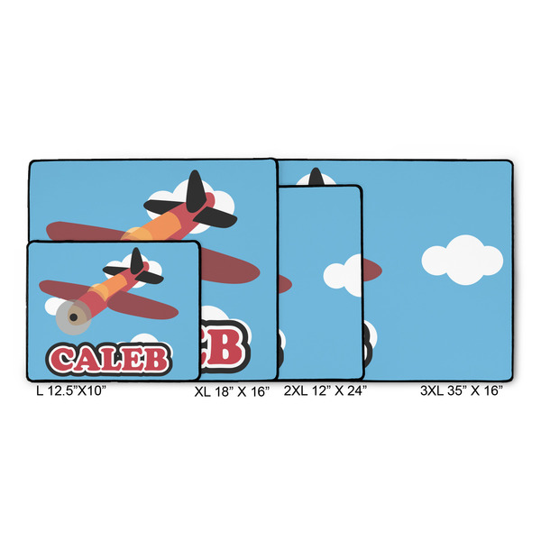 Airplane Gaming Mats - SIZE CHART