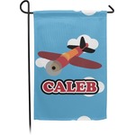 Airplane Small Garden Flag - Double Sided w/ Name or Text