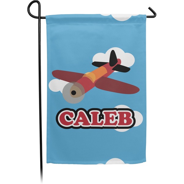 Custom Airplane Small Garden Flag - Double Sided w/ Name or Text
