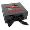 Airplane Gift Boxes with Magnetic Lid - Black - Front (angle)