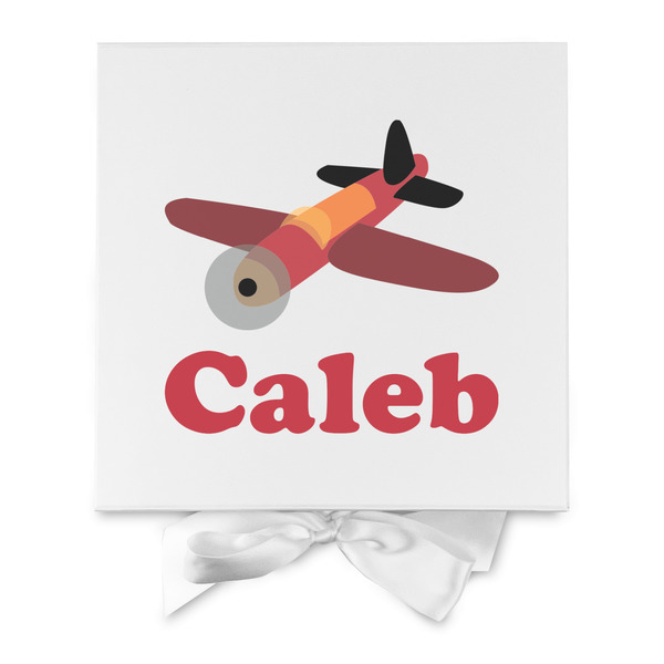 Airplane Gift Boxes with Magnetic Lid - White - Approval