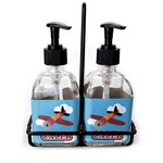 Airplane Glass Soap & Lotion Bottle Set (Personalized)