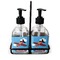 Airplane Glass Soap Lotion Bottle