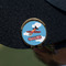 Airplane Golf Ball Marker Hat Clip - Gold - On Hat