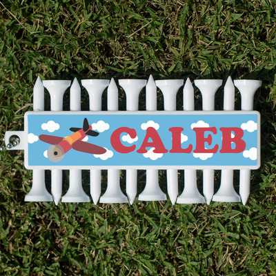 Custom Airplane Golf Tees & Ball Markers Set (Personalized)