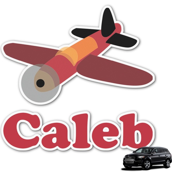 Custom Airplane Graphic Car Decal (Personalized)