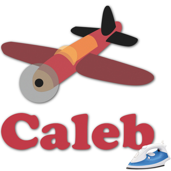Custom Airplane Graphic Iron On Transfer - Up to 9"x9" (Personalized)
