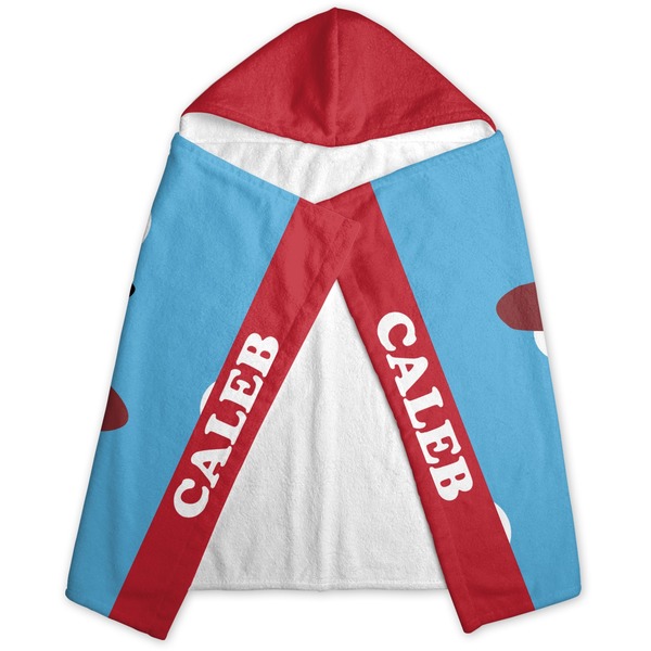 Airplane Hooded Towel - Folded