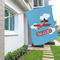 Airplane House Flags - Double Sided - LIFESTYLE