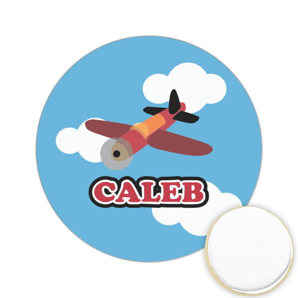 Custom Airplane Printed Cookie Topper - 2.15" (Personalized)