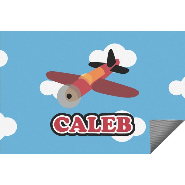Custom Airplane Indoor / Outdoor Rug - 6'x8' w/ Name or Text