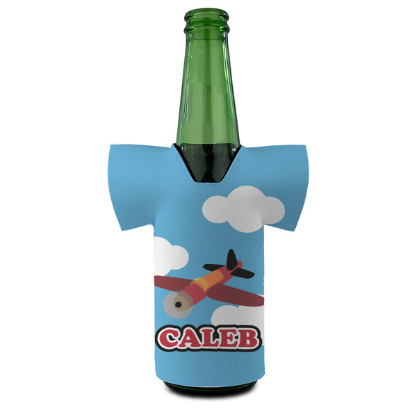 Airplane Jersey Bottle Cooler - FRONT (on bottle)