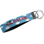 Airplane Wristlet Webbing Keychain Fob (Personalized)