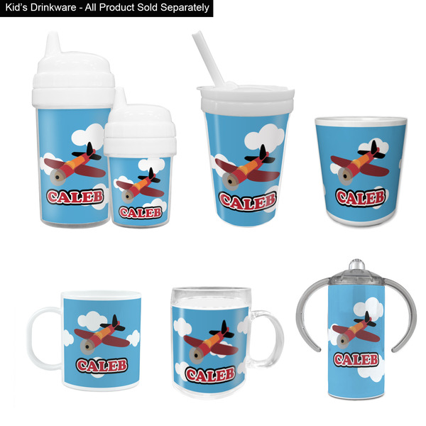 Airplane Kid's Drinkware - Customized & Personalized