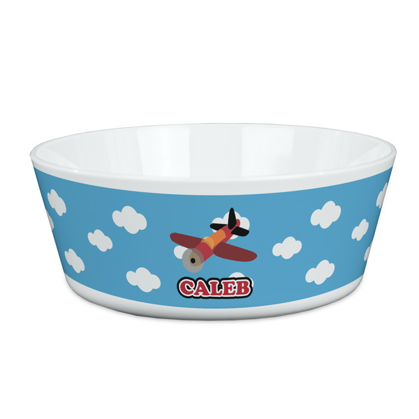 Custom Airplane Kid's Bowl (Personalized)
