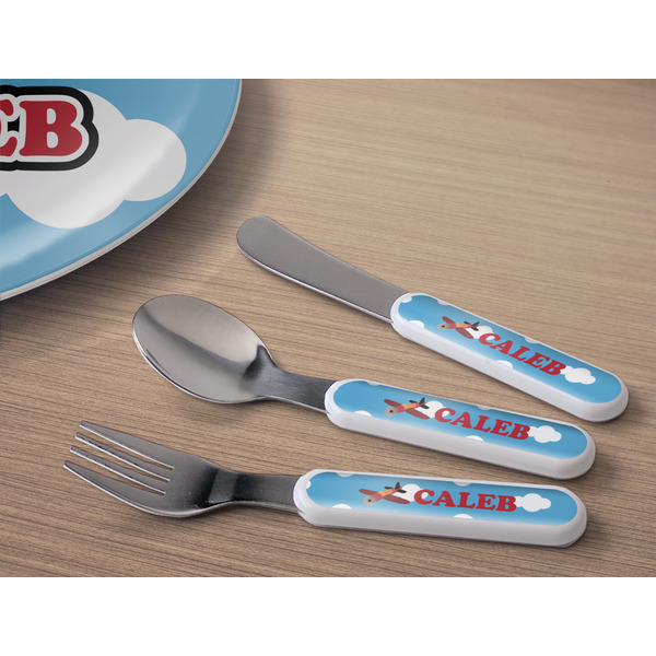 Airplane Kids Flatware w/ Plate