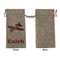 Airplane Large Burlap Gift Bags - Front Approval