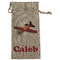 Airplane Large Burlap Gift Bags - Front