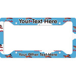 Airplane License Plate Frame - Style A (Personalized)