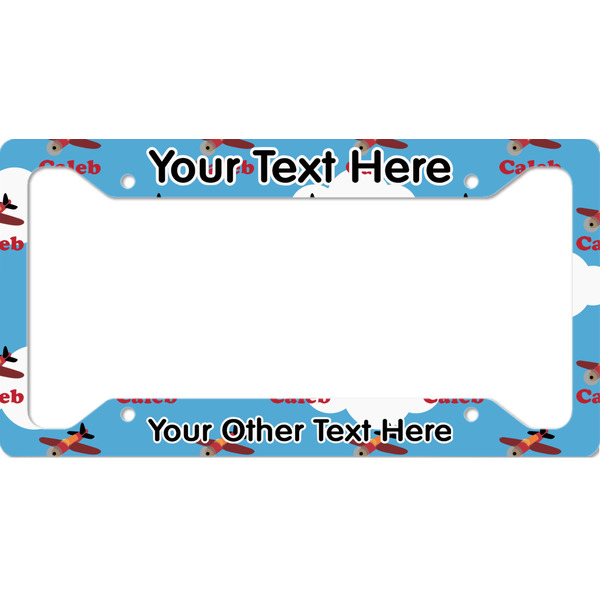 Custom Airplane License Plate Frame (Personalized)