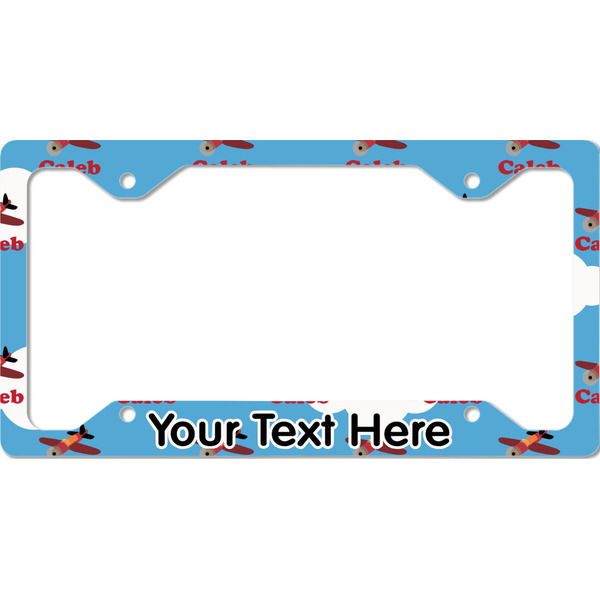 Custom Airplane License Plate Frame - Style C (Personalized)