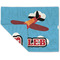 Airplane Linen Placemat - Folded Corner (double side)