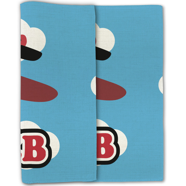 Airplane Linen Placemat - Folded Half (double sided)