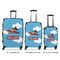 Airplane Luggage Bags all sizes - With Handle
