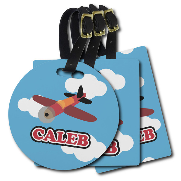 Custom Airplane Plastic Luggage Tag (Personalized)