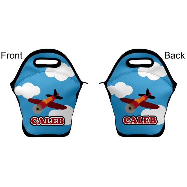 Airplane Lunch Bag - Front and Back