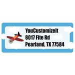 Airplane Return Address Labels (Personalized)