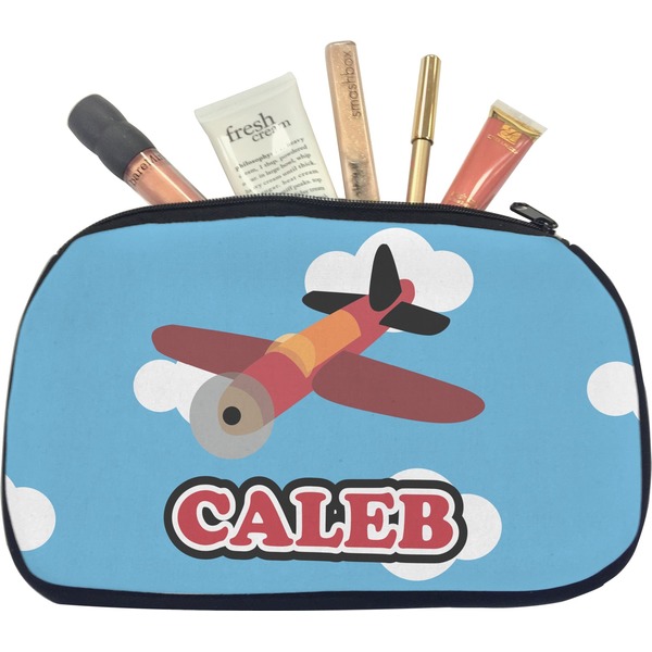 Custom Airplane Makeup / Cosmetic Bag - Medium (Personalized)