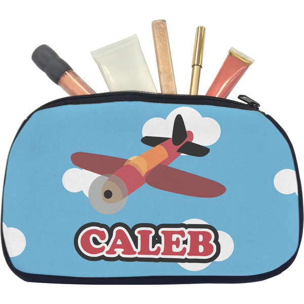 Custom Airplane Makeup / Cosmetic Bag - Medium (Personalized)