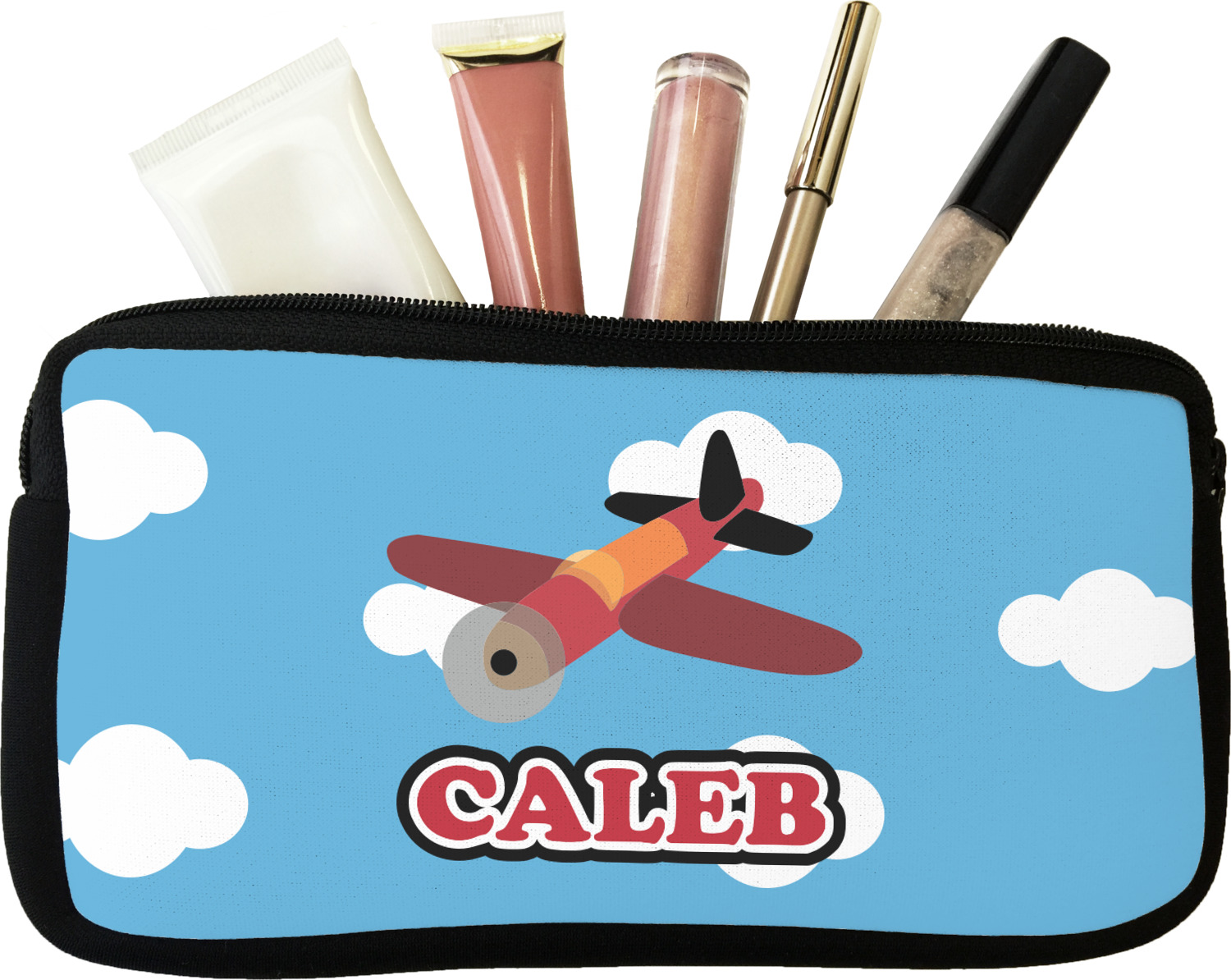 Custom Airplane Makeup / Cosmetic Bag (Personalized) YouCustomizeIt