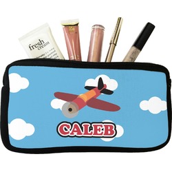 Airplane Makeup / Cosmetic Bag (Personalized)