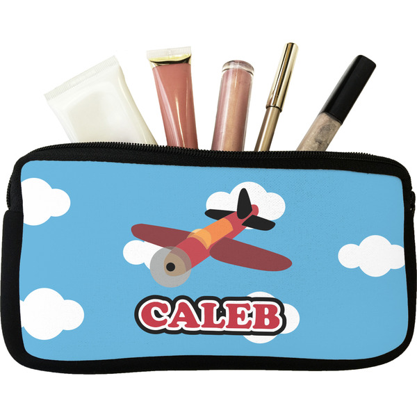 Custom Airplane Makeup / Cosmetic Bag - Small (Personalized)