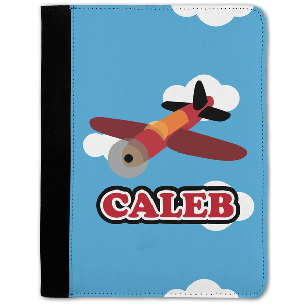 Custom Airplane Notebook Padfolio - Medium w/ Name or Text